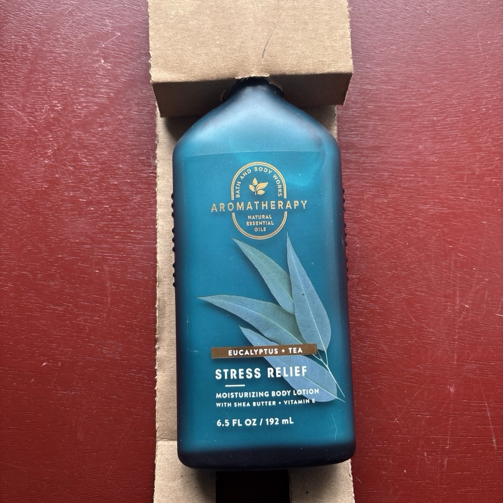 Bath & Body Works Stress Relief EUCALYPTUS & TEA Lotion Aromatherapy BBW RARE